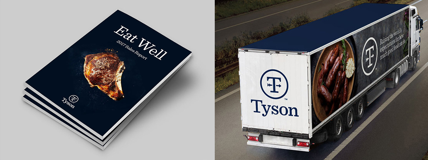 跨国食品公司泰森食品（Tyson Foods）更换全新品牌VI形象-深圳VI设计5