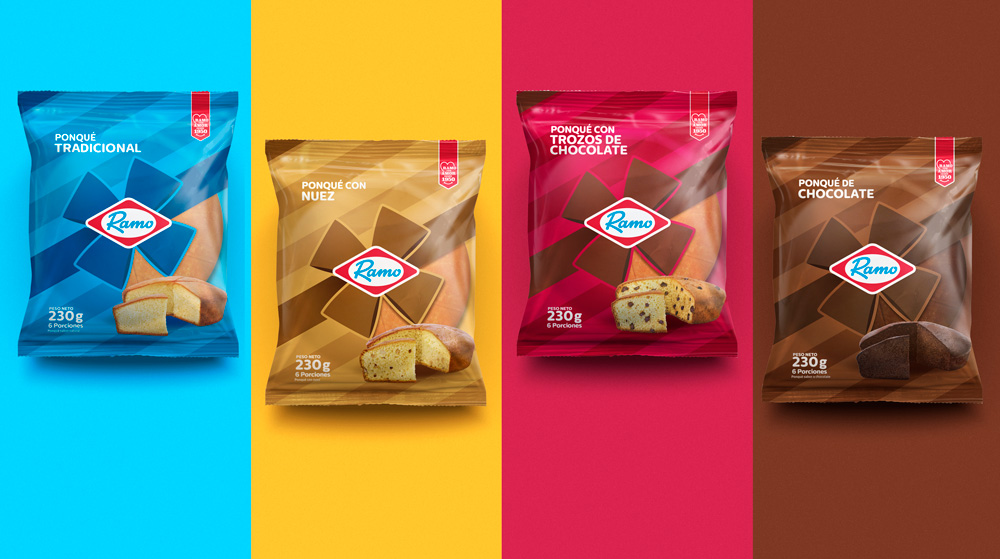 哥伦比亚Ramo食品品牌启动全新的logo和包装设计8